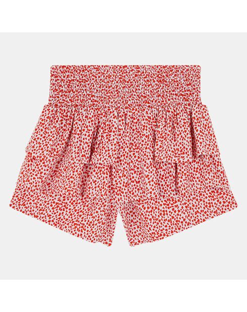 Jupe-short Garance rose