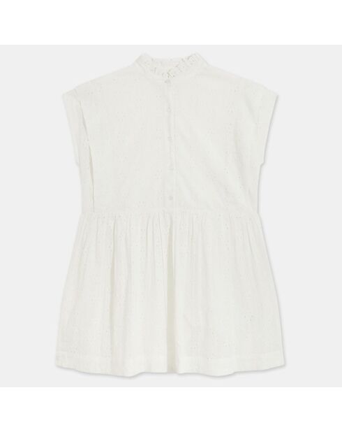 Robe en Coton Bio Lady à broderie blanche