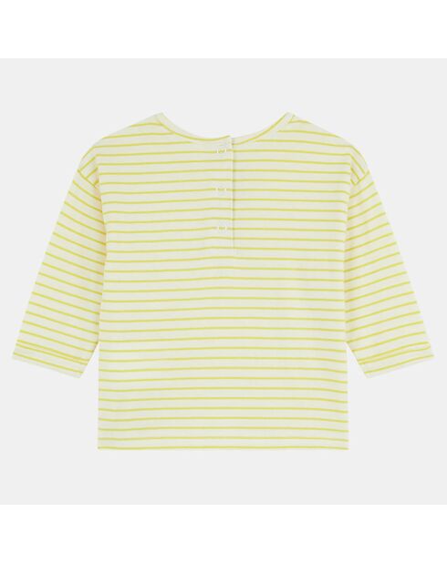 T-Shirt en Coton Bio Amouza ml print jaune