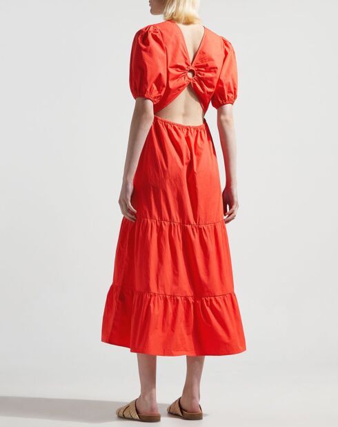 Robe Nadal dos ouvert rouge