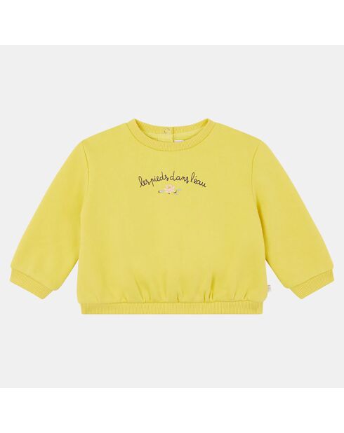Sweat Apina print jaune