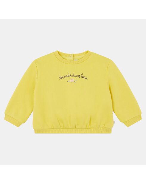 Sweat Apina print jaune