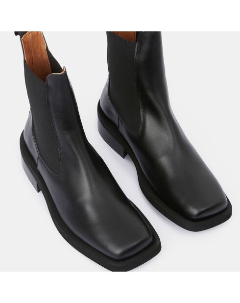 Chelsea boots en Cuir noires