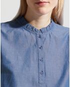 Top Rill chambray bleu