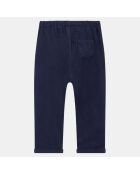 Pantalon Annah bis en Velours bleu marine