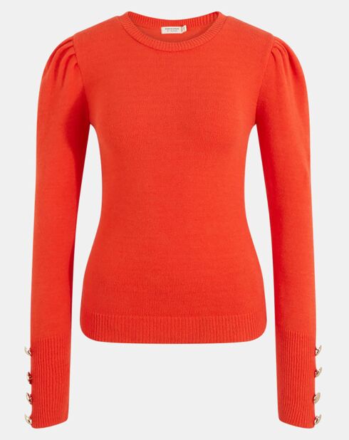 Orangefarbener Doumer-Pullover