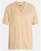 T-Shirt 100% Lin Lin Aribo beige