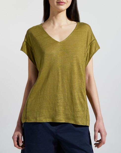 T-Shirt 100% Lin Rastrapi kaki