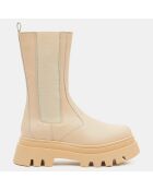 Chelsea Boots en Cuir All R écrues