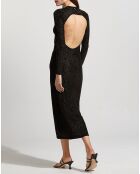 Robe Mireille dos ouvert noire