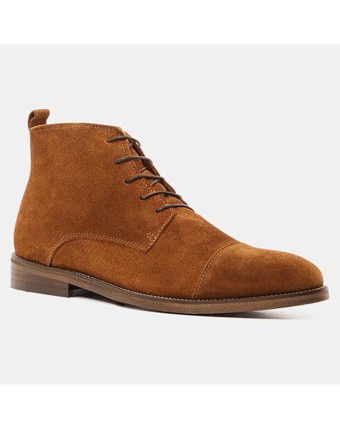 Derbies en Cuir mid camel