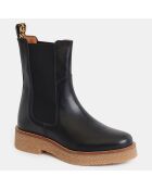 Chelsea Boots poulain noires - Talon 4 cm