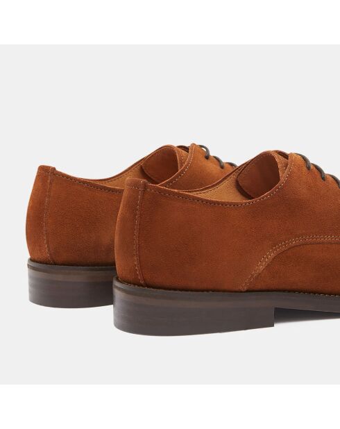 Derbies en Cuir camel