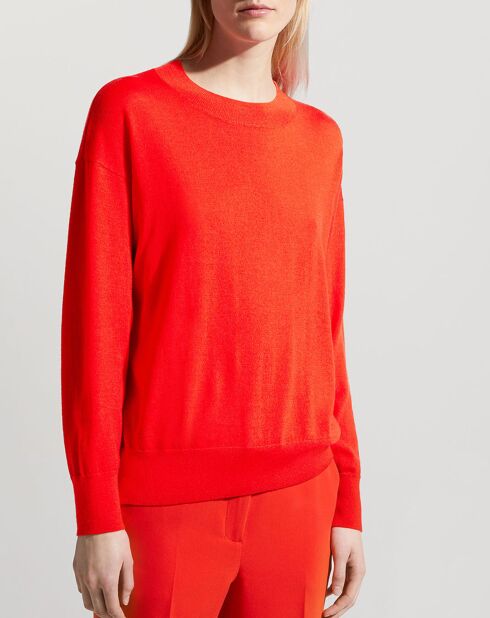 Pull merinos Alice rouge