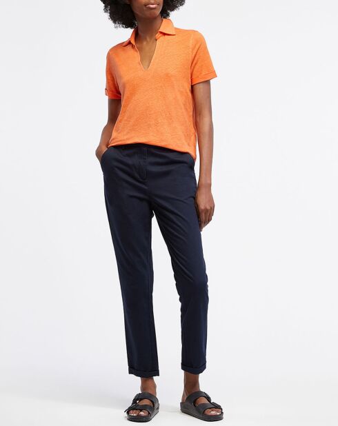 Polo 100% Lin Rolo orange