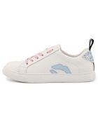 Baskets en Cuir Betty blanc/bleu/rose