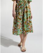 Jupe Rocha print fleurs multicolore