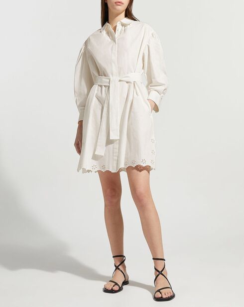 Robe en Coton & Lin Corinto blanche