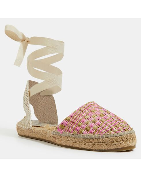 Espadrilles Valenciana rose/multicolore