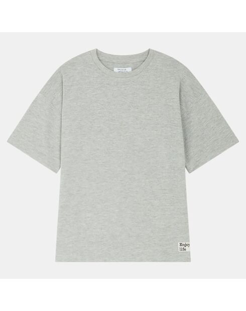 T-Shirt en Coton Bio Joshua mc mixte gris chiné