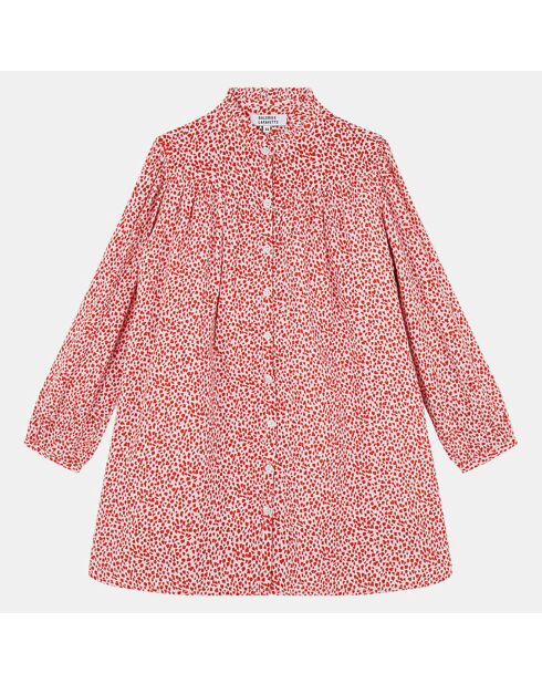 Robe Filou à fleurs rose