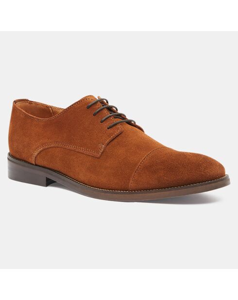 Derbies en Cuir camel