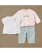 Top Alouest mc poplin aop multicolore