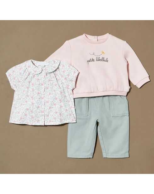 Top Alouest mc poplin aop multicolore