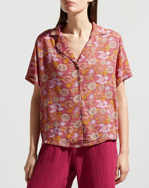 Chemise Leonie imprimée rose