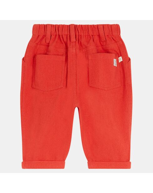 Pantalon Alinto  twill rouge