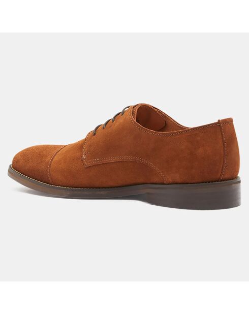 Derbies en Cuir camel