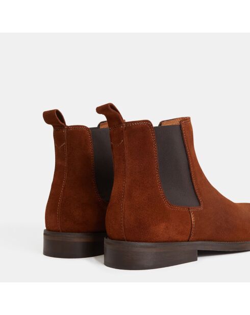 Chelsea Boots en Cuir camel