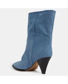 Bottines en Denim bleues - Talon 8 cm