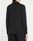 Veste en Lin mélangé poches plaquées noire