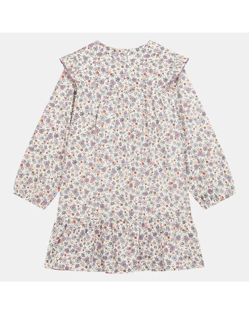 Robe en Coton Bio Alexandra poplin aop multicolore