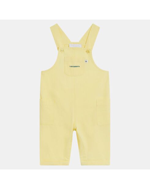 Salopette en Coton Bio Izak twill jaune