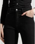 Jean Slim stretch Elody fendu en bas noir