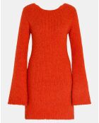 Robe dos nu Dutuit orange