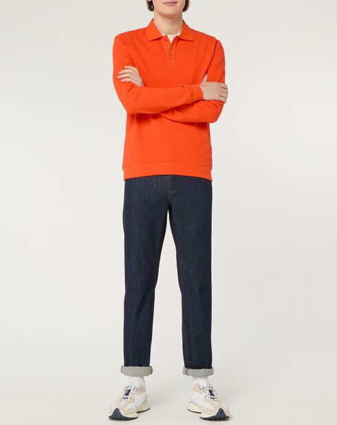 Polo Dolpiq ml piq orange vif