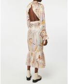 Robe 100% Soie Atu multicolore