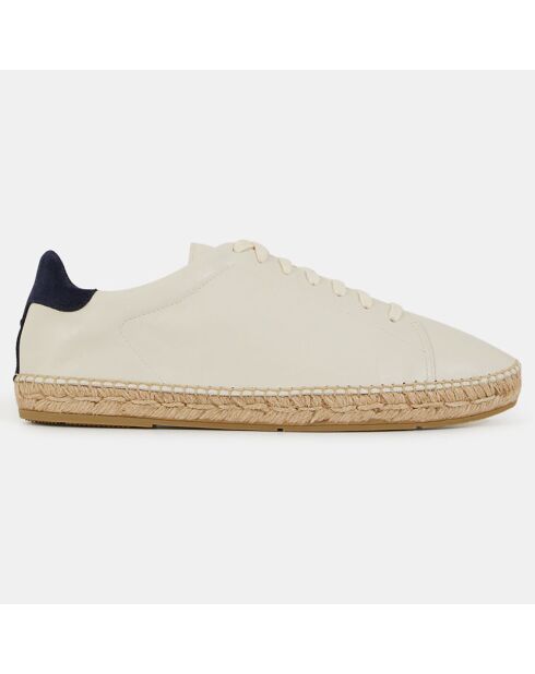 Baskets espadrilles en Cuir blanches