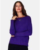 Pull en Cachemire mélangé Estelle violet