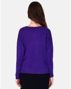 Pull en Cachemire mélangé Estelle violet