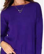 Pull en Cachemire mélangé Estelle violet