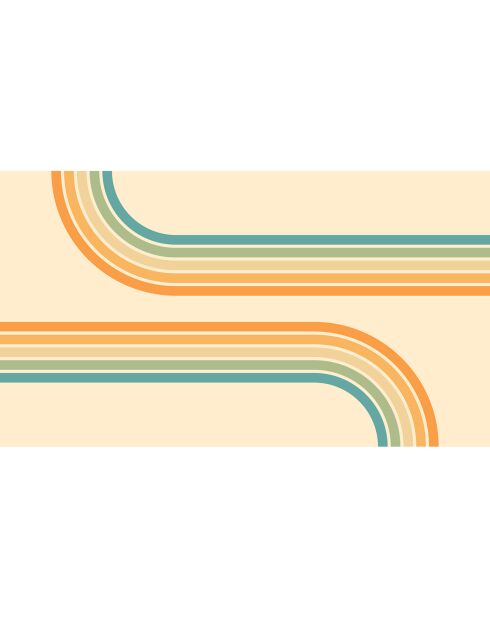Tapis en vinyle Perséfone multicolore - 112x200 cm