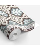 Rotolo di adesivi Rollo Sticker Agua Marina fiocchi di neve multicolore - 100x100 cm