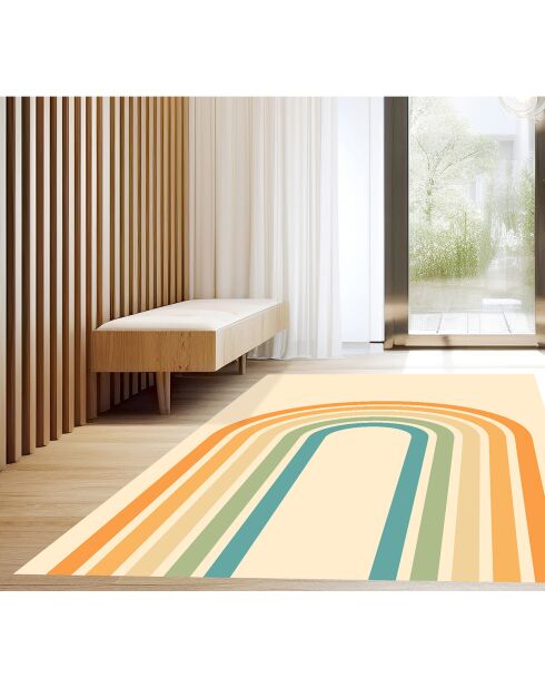 Tappeto in vinile Penélope multicolore - 100x178 cm