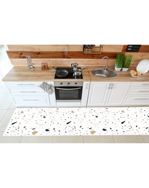 Tapis en vinyle Terrazzo Aquiles multicolore - 50x100 cm