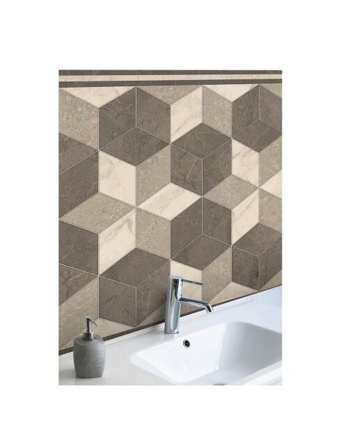 Rouleau d'autocollants Rollo Sticker Trajano Sepia brun - 50x100 cm