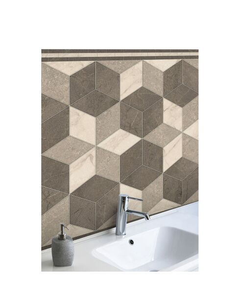 Rouleau d'autocollants Rollo Sticker Trajano Sepia brun - 65x100 cm